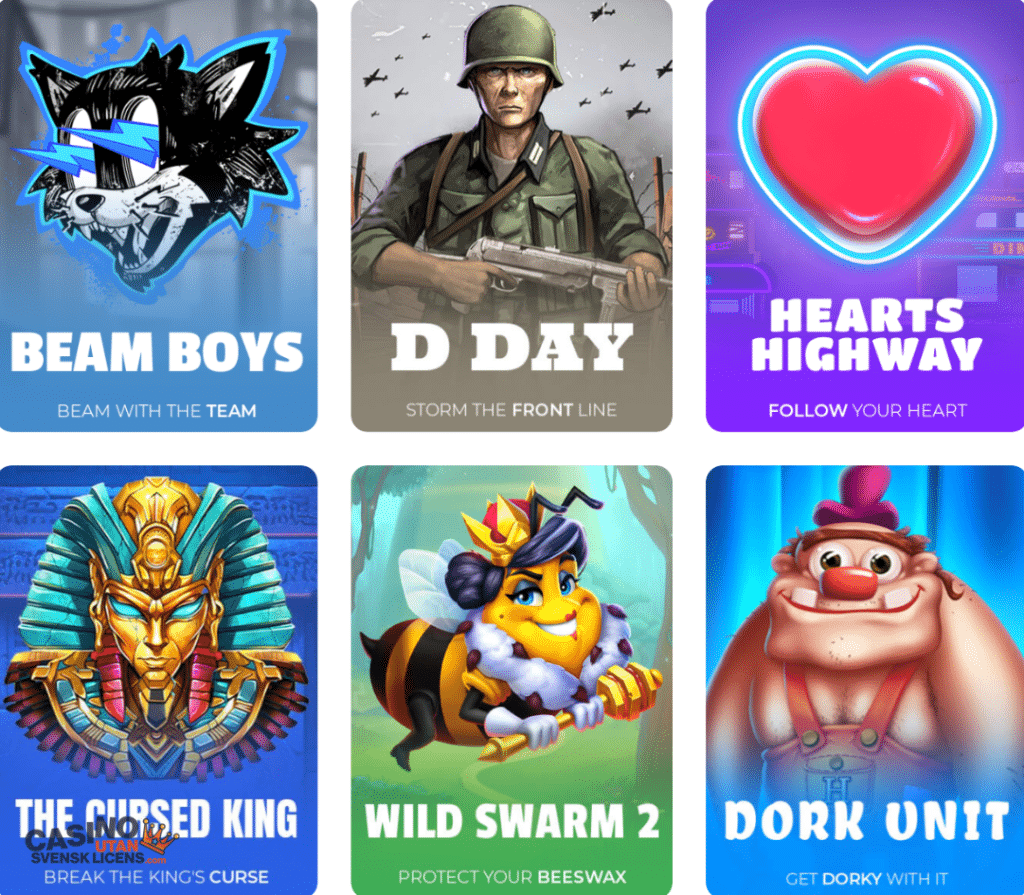 Spelutbud hos Tsars casino